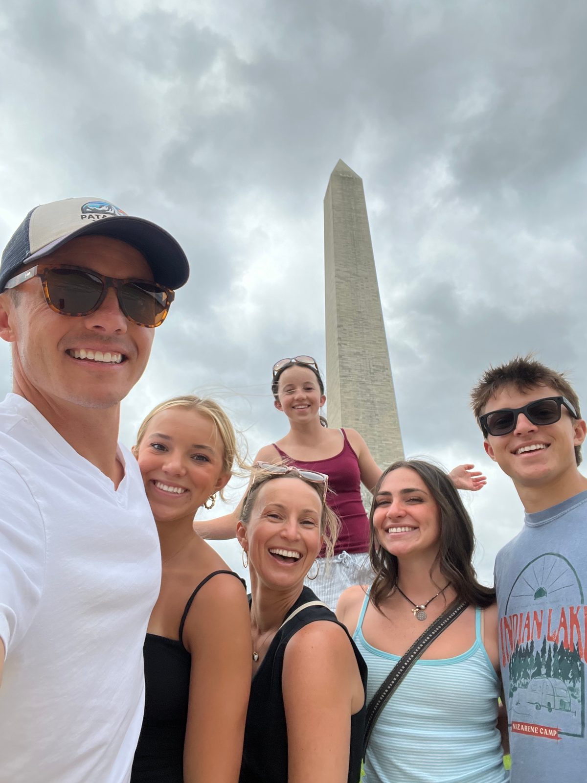 Dr. Lindsay with family members outdoors